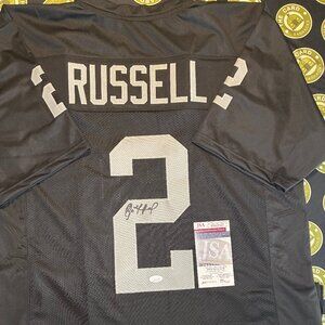 JAMARCUS RUSSELL SIGNED CUSTOM JERSEY - Size XL (JSA) Oakland Raiders